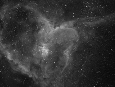 Another Heart nebula this time at native FL of 480mm, QHY9s, Baader 7nm Ha filter. exposures were 20min, total time 3hours 40min.